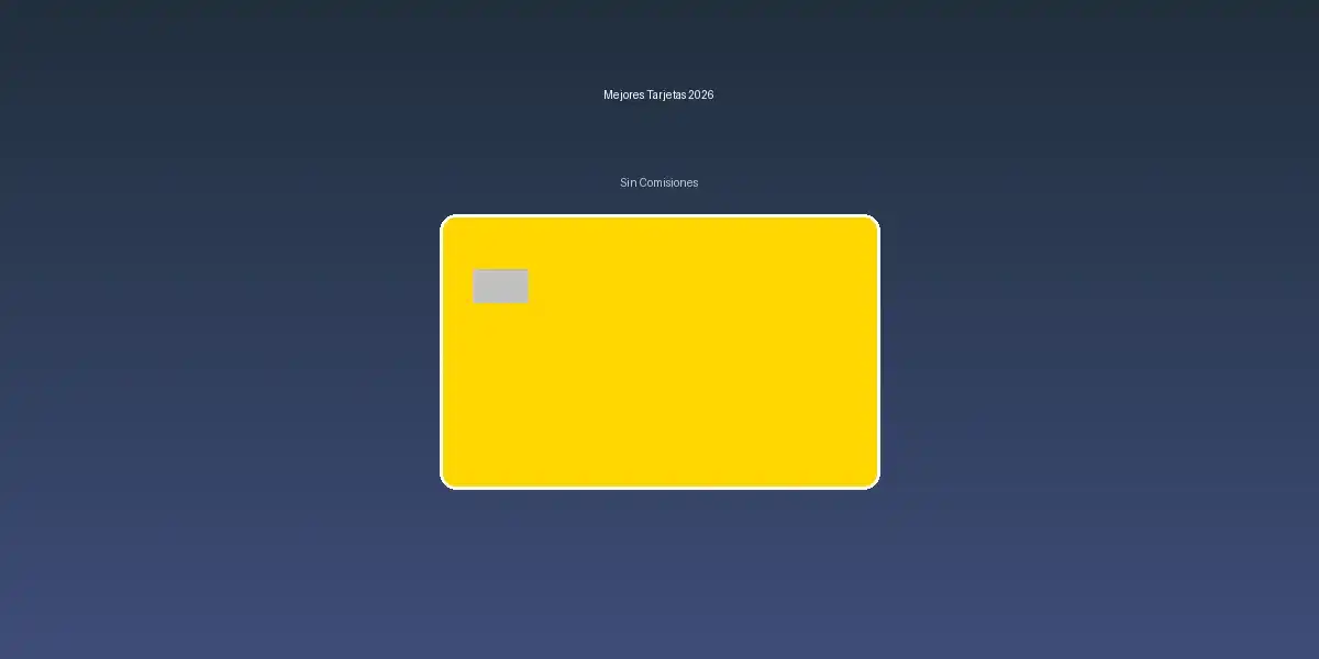 Mejores tarjetas de crédito sin comisiones España 2026